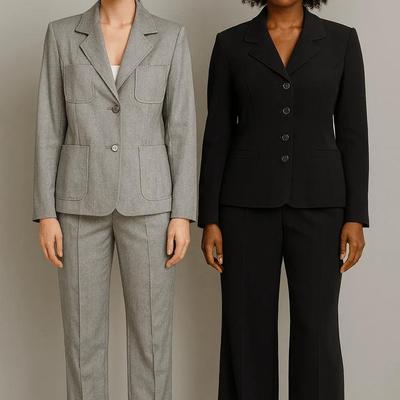 Stylish in Elegant Blazers with pants; 3rd Ellen Tracy (2) Pant Suits - 4 piece; Size 8, 10