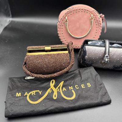 3 Purses Incl. Mary Francis with Dust Cover