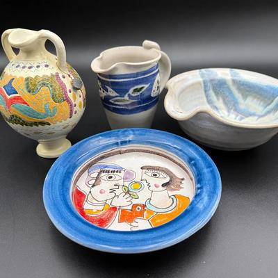 Handmade Pottery Incl. the Collectible Italian Studio Art Pottery Bowl from Desimone Studios