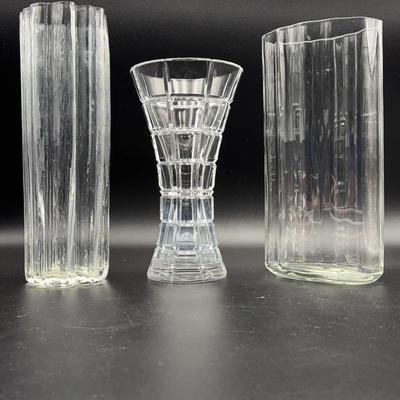 Elegant Art, Glass Vases, Including Vintage Lead Crystal Mikasa
