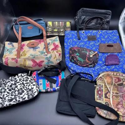 Misc. Cloth Purses, Handbags & Coin Purses (12 pieces)