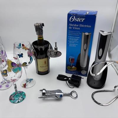 Wine Set - Welded Art Butler and Cork Remover