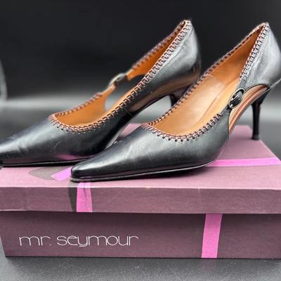 Joan & David "Circa" Leather 7.5M High Heel Shoes