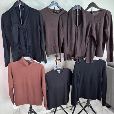 Fall Into Sweaters and Cashmere;   7 pieces