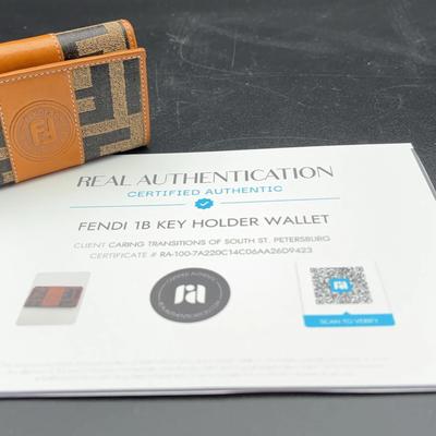 Authenticated Fendi 1B Wallet / Keyholder