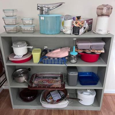 Vintage and interesting kitchen items (shelf available for purchase)