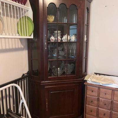 Hooker furniture corner cabinet
