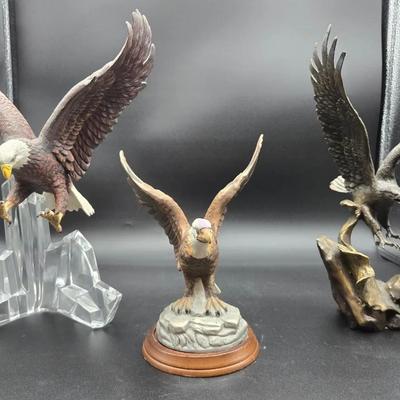 Bald Eagle Figurine Collection - Set of 3