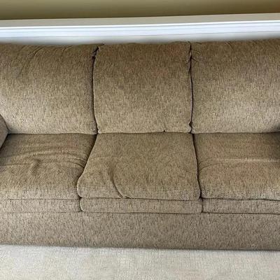 Brown Pull-Out Sofa Bed – 7ft