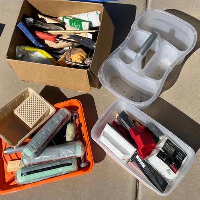Paint Party! Brushes, Rollers, Tray Liners, Drop Cloth & More