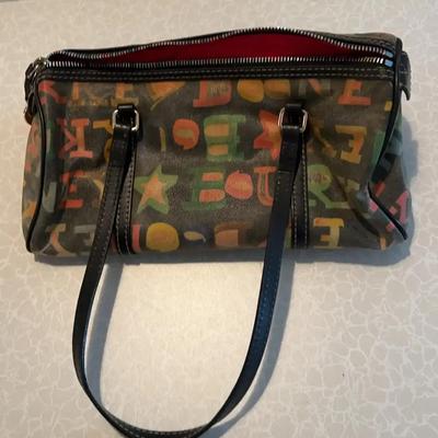 Dooney & Burke Colorful Logo Purse