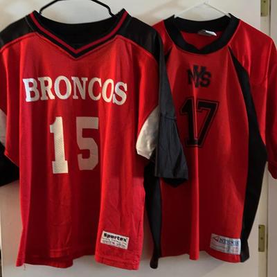 Youth Football Jerseys - Red & Black