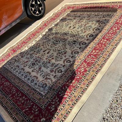 Large Red, Black & Brown Patterned Rug from Safavieh - Lyndhurst Collection - 7'9 x 10' 9