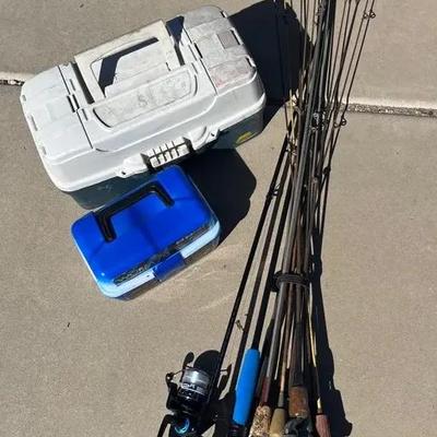 Let’s Go Fishing! Vintage Wooden Rods & Tackle Boxes - Zebco 202 & South Bend R2F Reels