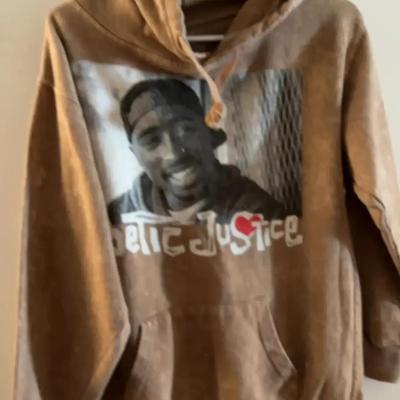 Tupac Poetic Justice Brown Sweatshirt XS
