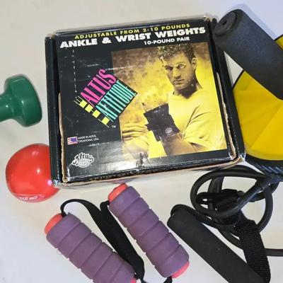 Exercise Equipment for Home - Ankle & Wrist Weights, Jump ropes