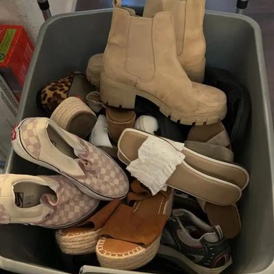 Box of Women’s Shoes - Size 9 & 9.5 - Vans, Draper James , Madden And More - All Occasions
