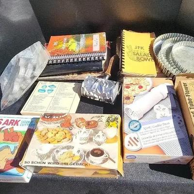 Cookbooks, Noah's Ark Cookie Cutters, Tart Pans & Cookie Press