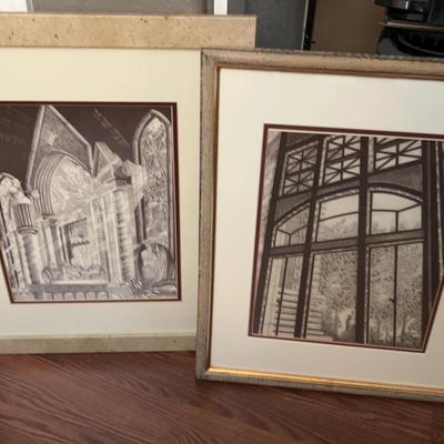 Beautiful Black & White Cathedral Feel Prints - Local Artist - Signed & Numbered