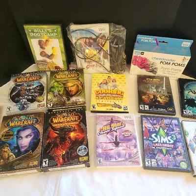 PC Games, Wii, Star Wars, World Of Warcraft, Sims 3, Wii Microphone 