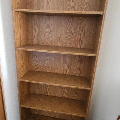 Large Wooden Shelf, 5 Shelves