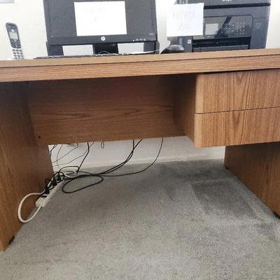 Wooden Desk With Drawers