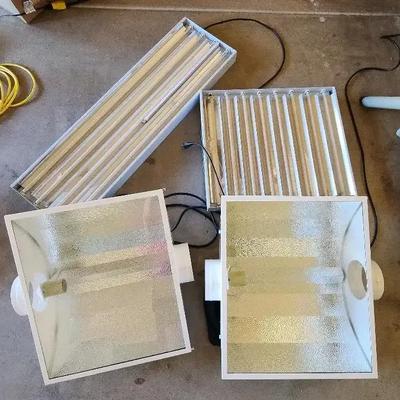 Grow Equipment (2) Sun System Cool Sun Reflectors, Hydrofarm Grow Lights