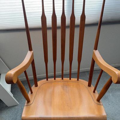 Wooden Rocking Chair With Fruit Design