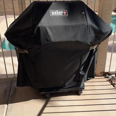 Weber Spirit BBQ With Cover + Blue Rhino Propane Tank