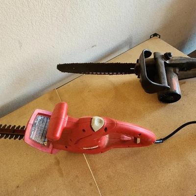 Electric Trimmer & Chainsaw, Homelite & Remington 