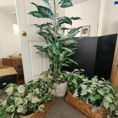 Foliage! Faux Plants - 2 Planters And 1 Tree