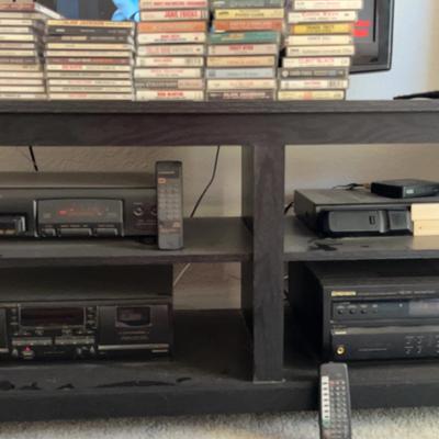 Pioneer Receiver, 6-Disc CD Player & Double Cassette Deck + CDs/Cassettes