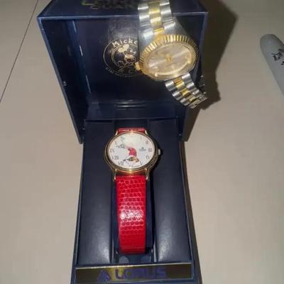 Mickey And Vintage Gruen Precision Quartz Wristwatch