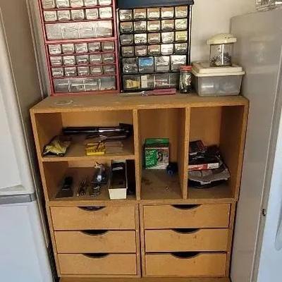 Wooden Cabinets Full Of Tools