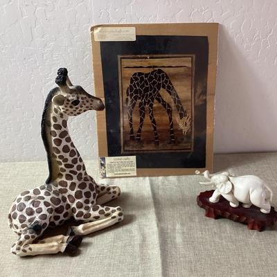 Giraffe And Elephant Decor