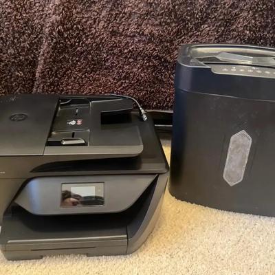 Hp Office Jet 6950 All In one Series Printer And Aurora Paper Shredder