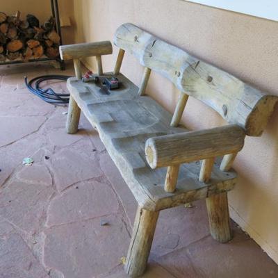 Sale Photo Thumbnail #10: Log Bench