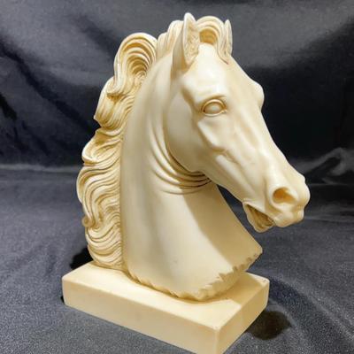 Alabaster Horse bust