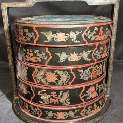 Late 19th Century Chinese Wedding Basket