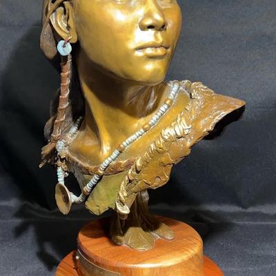 “In Search of Light” Bronze Sculpture by Raymond Gibby