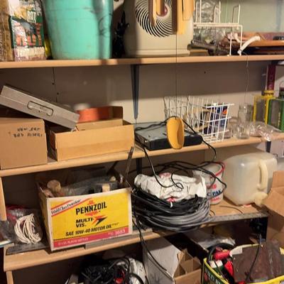 Contents Of Basement Shelves