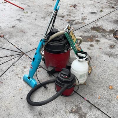 Shop Vacuums & Sprayer & Crawford Storage System