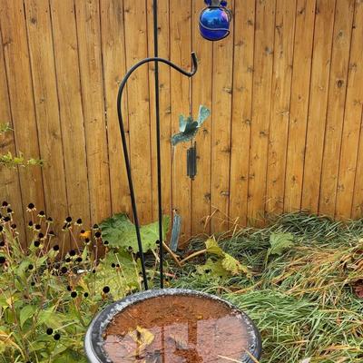 Bird Bath & Hanging Garden Decor