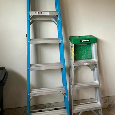 6’ Werner Ladder And 4’ Husky Ladder 