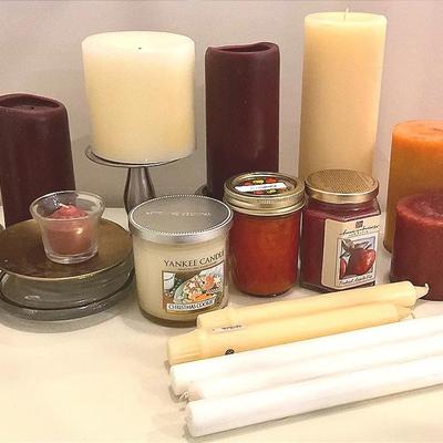 Candles And Candleholders - Some Are New