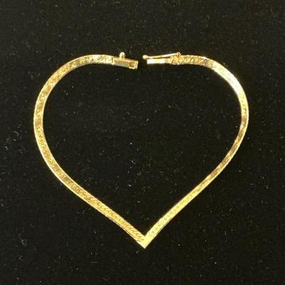 14k Gold Chevron Bracelet (2.9 Grams)