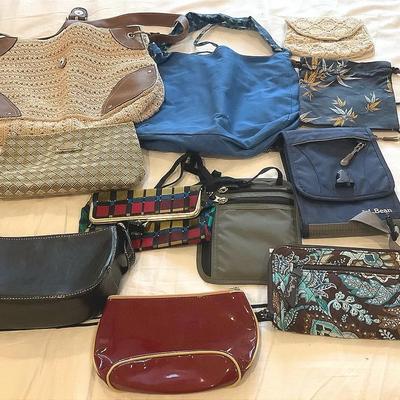Mixed Lot Of Purses - Vera Bradley, LL Bean, ZeroGrid, And More