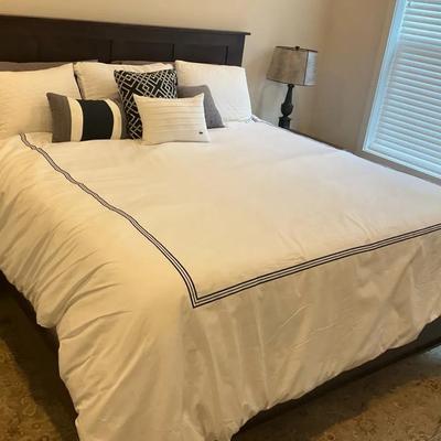 King Bedroom Solid Wood Headboard And Footboard