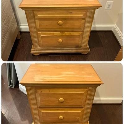 Two Pine Nightstands 