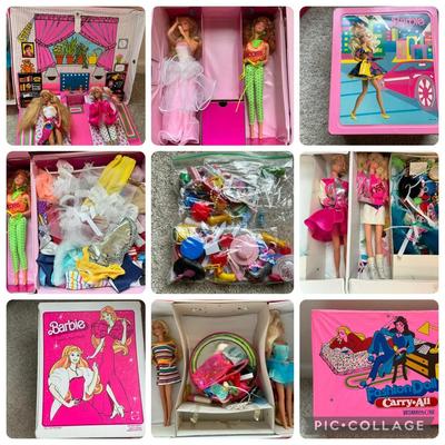 1980s Barbie Dolls & Cases